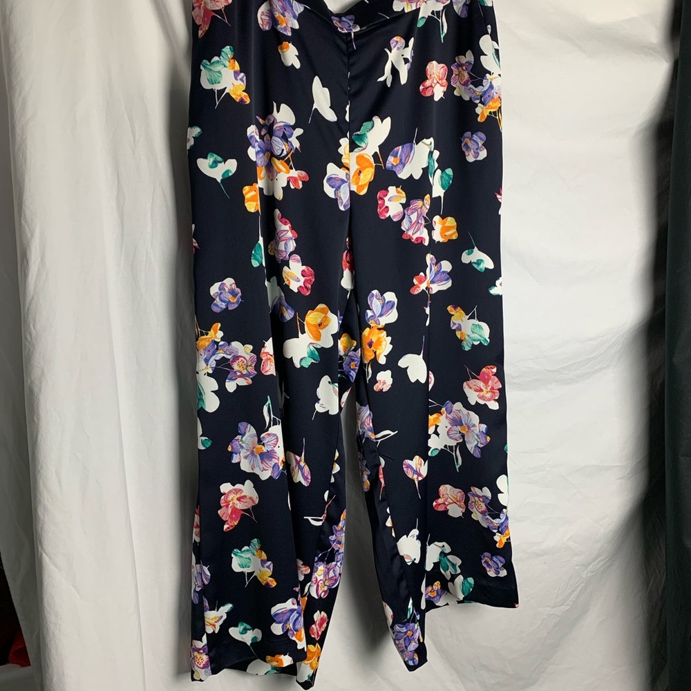 Flower print palazzo pants